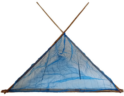 Das Departmental Store Push & Pull Net for Paddy Field, Pond, Jhill, Lake, River shore, Fishing Net(Blue)