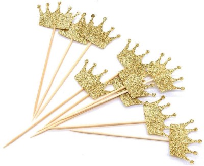 Festiko Cupcake Topper(Gold Pack of 24)