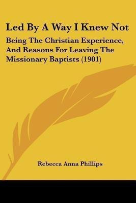 Led By A Way I Knew Not(English, Paperback, Phillips Rebecca Anna)