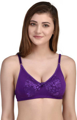 Cyxus 4G Women Full Coverage Non Padded Bra(Purple)