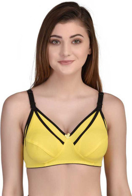 Cyxus 4G Women Maternity/Nursing Non Padded Bra(Yellow)
