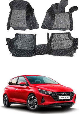 AYW Leatherite 7D Mat For  Hyundai i20(Black)