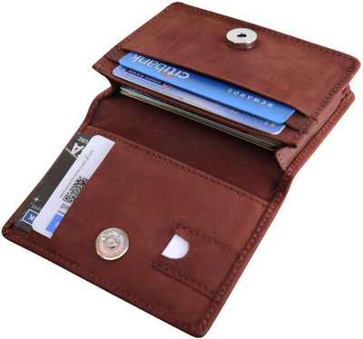 Kan 15 Card Holder(Set of 1, Maroon)