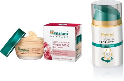 HIMALAYA Combo Pack of Clear Complexion Whitening Day & Eternity Night Cream, 50gm each(2 Items in the set)