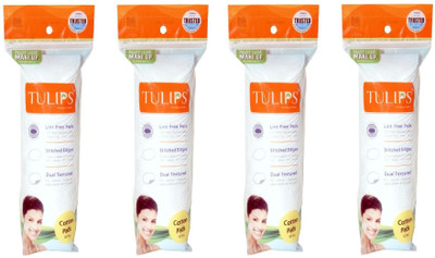 Tulips Cotton Pads 50 in Each (Pack of 4)(50 Units)