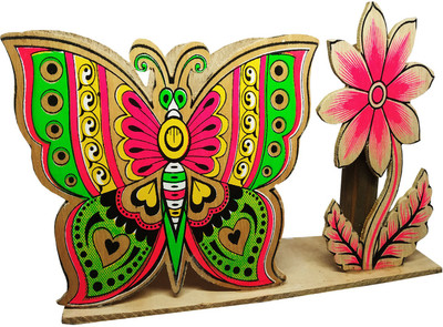 lookat 1 Compartments Wood Pen Stand(Multicolor)