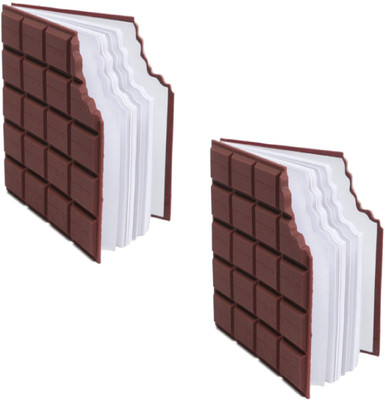 R K CREATIONS 2 Pocket-size Notebook RULED 60 Pages(Brown, Pack of 2)