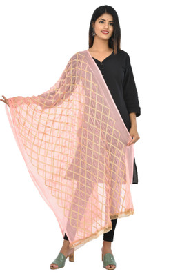 YOUTHQUAKE Chiffon Checkered Women Dupatta