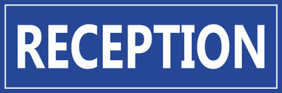 CREATIVE ADVERTISERS Reception Emergency Sign