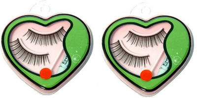 ShopCircuit False Eyelashes | With Glue | 2 Pairs(Pack of 2)