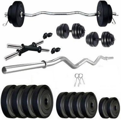 STARX 8 kg Pvc weight 3Ft Curl Rod Home Gym Combo Home Gym Combo