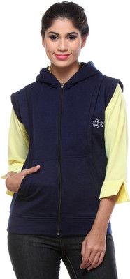 TEEMOODS Sleeveless Solid Women Sweatshirt
