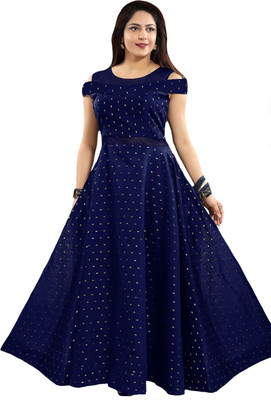 jsv fashion Flared/A-line Gown(Light Blue)