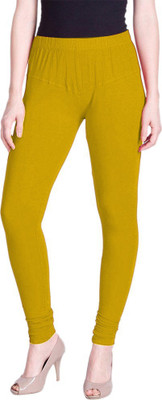 LUX LYRA Churidar  Ethnic Wear Legging(Light Green, Solid)