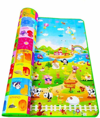 TRIVYOM Plastic Floor Mat(Multicolor, Large)