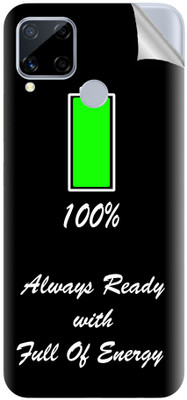tiddler Realme C15 Qualcomm Edition Mobile Skin(Black)