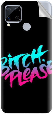tiddler Realme C15 Qualcomm Edition Mobile Skin(Black)