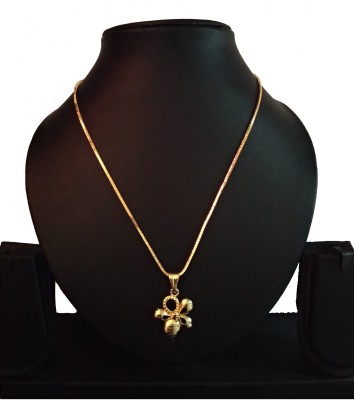 DIMIKI Rose Gold Flower Design Pendant Chain Gold-plated Alloy Pendant