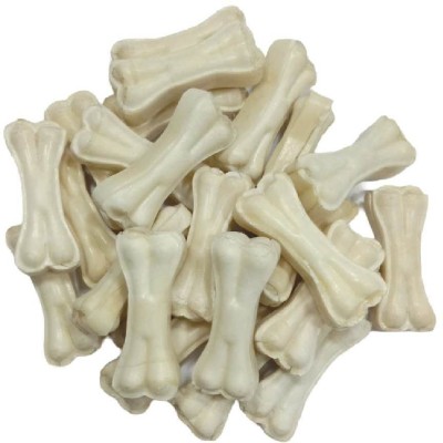 Brandon Store 3 Inch 500gm White Chew Bones For Dogs Around 12-15 Bones In There Packet Dog Chew(500 g, Pack of 1)