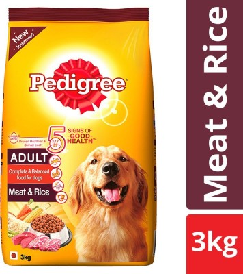PEDIGREE Adult Meat, Rice 3 kg Dry Adult Dog Food