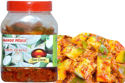 Sun Grow Mother Made The Real Taste of Maa Ka Hath Ka Swad Organic Punjabi Mango Pickle Without Seed (1 Kg) Mango Pickle(1 kg)