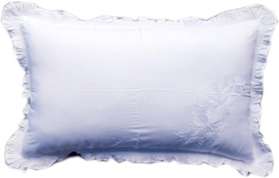 NIVEDHA MATTRESS Cotton Solid Sleeping Pillow Pack of 1(White)