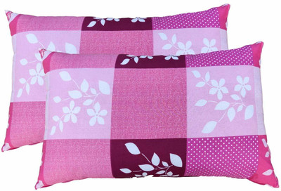 NIVEDHA MATTRESS Cotton Floral Sleeping Pillow Pack of 2(Multicolor)