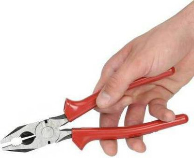 ASHA ENTERPRISE RED PLASS0334 Lineman Plier(Length : 8 inch)