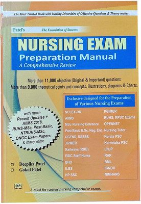 Nursing Exam Preparation Manual A Comprehensive Review (English Medium) By Deepika Patel & Gokul Patel(Paperback, Deepika Patel & Gokul Patel)