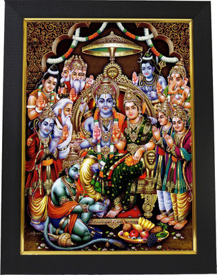 101Temples Sita Ramula Kalyanam God Photo Frame Religious Frame