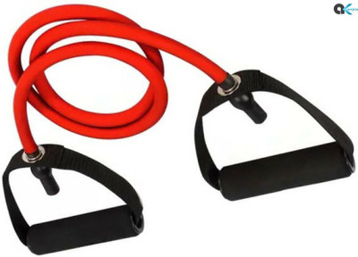 A.K Pull Single Rope Resistance Bands Fitness Rubber Bands for Fitness Exercise Resistance Tube(Red, Black)