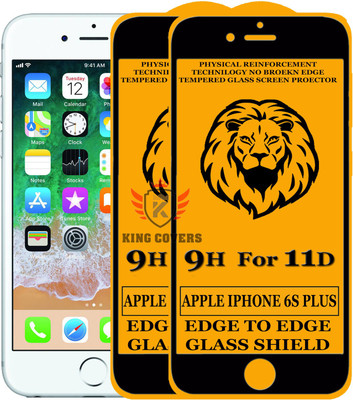 KING COVERS Edge To Edge Tempered Glass for Apple iPhone 6s Plus(Pack of 2)