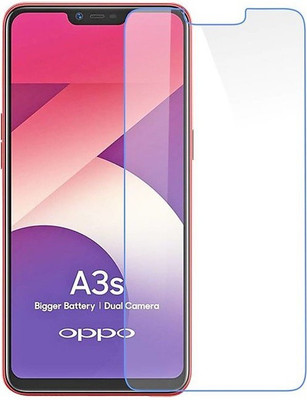 VYU Tempered Glass Guard for Oppo A3s(Pack of 1)