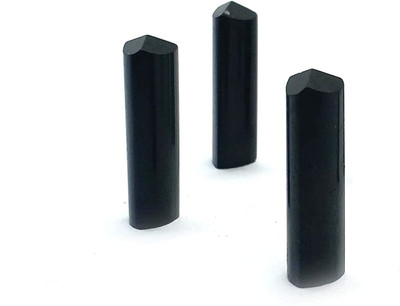 AIR9999 Set of 3 Black Tou rmaline 30 mm Pencils Set for Reiki Hiling & Grid Making Decorative Showpiece  -  3 cm(Crystal, Black)