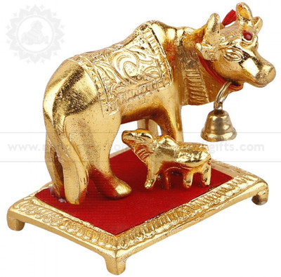 KridayKraft Decorative Showpiece  -  9 cm(Aluminium, Gold)