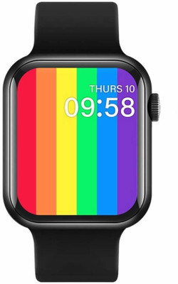 NKL Amazing Men Smart Watch(Black Strap, Size : FREE)