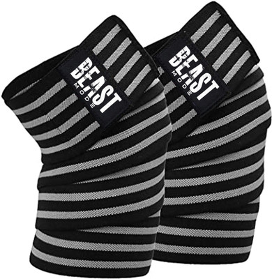 STEIGEN FITNESS Knee Wrap / Knee Support-Length 2 Meters Knee Support(Red, Black)