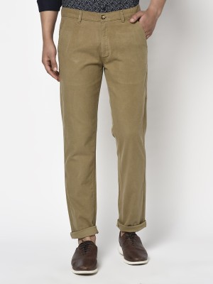 Octave Regular Fit Men Dark Green Trousers