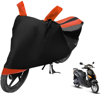 Auto Hub Two Wheeler Cover for Hero(Electric Optima, Black, Orange)