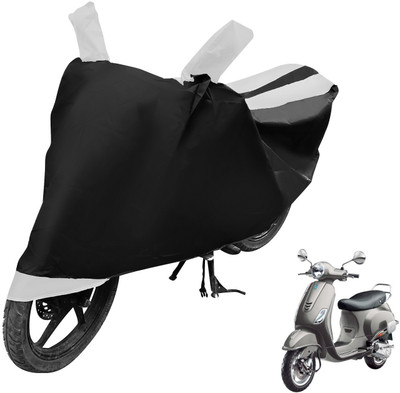Auto Hub Two Wheeler Cover for Vespa(Vespa VXL 125, Black, White)