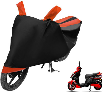 Auto Hub Two Wheeler Cover for Kinetic(Nova, Black, Orange)