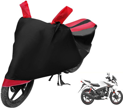 Auto Hub Two Wheeler Cover for Hero(Ignitor, Black, Red)