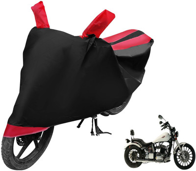 MOCKHE Two Wheeler Cover for FAB Regal Raptor(Daytona 350, Black, Red)