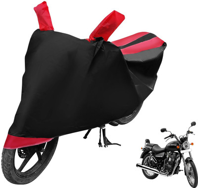 Auto Hub Two Wheeler Cover for Royal Enfield(Thunderbird 350, Black, Red)