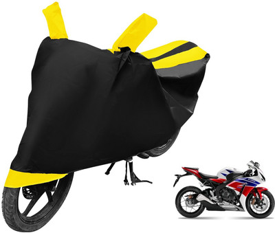 MOCKHE Two Wheeler Cover for Honda(CBR 1000RR, Black, Yellow)
