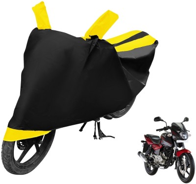 MOCKHE Two Wheeler Cover for Bajaj(Pulsar 180 DTS-i, Black, Yellow)