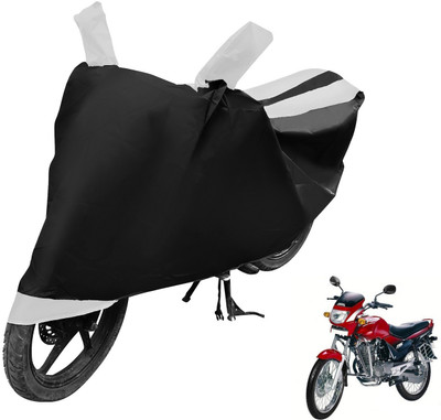 Auto Hub Two Wheeler Cover for Hero(Ambition, Black, White)