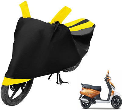 Auto Hub Two Wheeler Cover for Mahindra(Gusto, Black, Yellow)