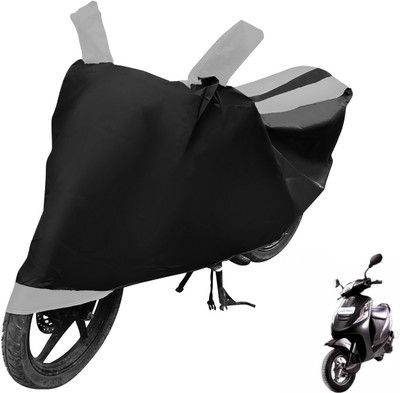 Auto Hub Two Wheeler Cover for Mahindra(Kine, Black, Silver)