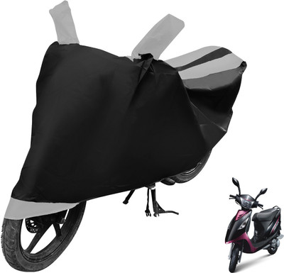 Auto Hub Two Wheeler Cover for TVS(Streek, Black, Silver)
